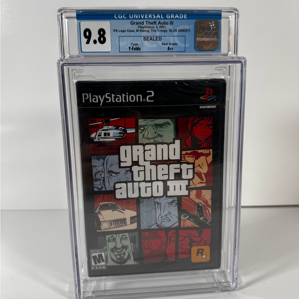 Grand Theft Auto III (PS2) – CGC 9.8 A++ Sealed